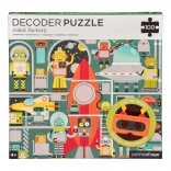 Petit Collage puzzle robots with decoder mask, 100 pieces