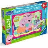 Puzzel Peppa Big 2×24 stukjes Ravensburger