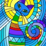 Puzzle Ornamentale Katze 1000 Teile ENJOY