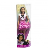 Barbie Fashionistas poupée en robe rose à carreaux