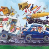 Heye puzzel Cartoon Classics: Vertrek op vakantie – 500 stukjes
