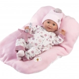 Blinking realistic baby doll Llorens with sounds 42 cm