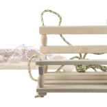 Houten hangschommel voor kinderen, naturel