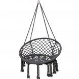 MalTec hanging nest chair, dark gray