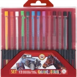 Mechanische kleurpotloden KOH-I-NOOR 12 stuks – rood etui