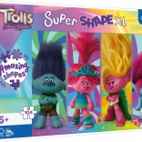 Trefl puzzle Super Shape XL Trolls : jeux de trolls 104 pièces