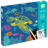 Djeco Creative Set Underwater World – Cyanotype for Kids