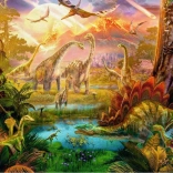Puzzel met Dinoland-motief van Ravensburger, 500 stukjes