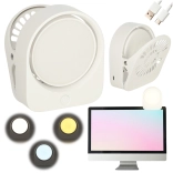 Wireless clip-on night reading lamp – white