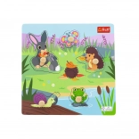 Wooden Puzzle Meadow Animals – 5 Pieces