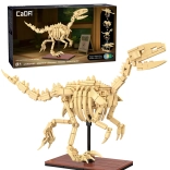 CaDA Building Set Dinosaur Fossils: Velociraptor, 256 pieces