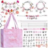 Creative bracelet-making kit with charms and beads