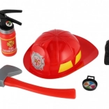 Brandweer speelset voor kinderen met helm en accessoires