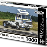 Puzzel RETRO-AUTA: LIAZ 110.471 trekker voor opleggers (1984–1997), 1000 stukjes