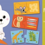 Duo Puzzle DJECO : Qu’y aura-t-il pour le déjeuner aujourd’hui ?