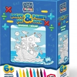 Kleurpuzzel deling - 100 stukjes