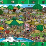 Eurographics Spot & Find – dag in de dierentuin, puzzel 100 stukjes