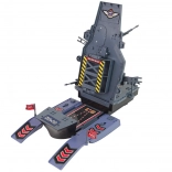 vliegdekschip – militaire marinebasis met licht en geluid