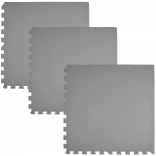 Humbi Foam Mat 180 × 60, large waterproof puzzle, 3 pcs, dark gray