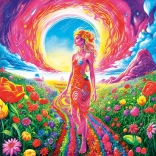 Puzzle Blumenpfad 1023 Teile