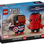 LEGO BrickHeadz Captain America and Red Hulk – buildable figures
