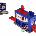 Politieparkeergarage met autootje