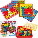 Button Mosaic Ladybug