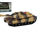 Plastic tank 17 cm met vliegwiel met licht en geluid – 2 kleuren (RUI JIA, MILITARY AFFAIRS)