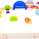 small foot train en bois Mon zoo