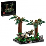 Lego Star Wars diorama: speeder-achtervolging op Endor