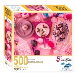 Puzzle Brain Tree Roze gedekte tafel 500 stukjes