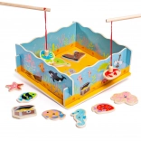 Wooden magnetic fishing game BIGJIGS TOYS