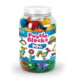 Jeu de construction puzzle dans une grande boîte, 90 pièces