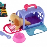 Speelgoed Hondje in transportbox met accessoires