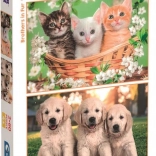 Puzzle Frères et sœurs poilus