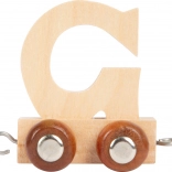 Wooden Train Car with Letter G for SMALL FOOT Wooden Railway