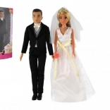 Trouwset met poppen ANLILY – bruid en bruidegom 30 cm