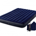 Opblaasbaar tweepersoons luchtbed 203 × 152 cm met kussens INTEX Velour