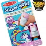 Sticker WOW - Book and Stamp with Unicorn Stickers