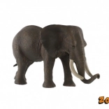 Realistic plastic African elephant figurine 17 cm