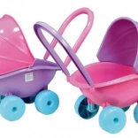 Diepe plastic poppenwagen in gemengde kleuren