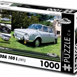 Retro-Auto-Puzzle Škoda 100 L 1000 Teile