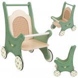 Houten vintage kinderwagen voor poppen