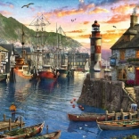 Puzzel Zonsopgang in de Haven 500 stukjes Ravensburger