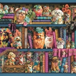 Ravensburger puzzel schattige porseleinen mopshondjes 500 stukjes