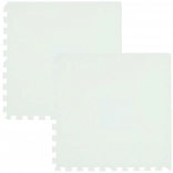 HUMBI foam vloerspeelmat 120 × 60, waterdichte grote foam puzzel, wit