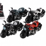 Mini motorfiets metaal/kunststof met terugtrekmotor - 4 kleuren