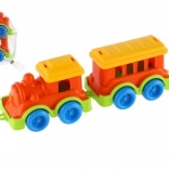 Colorful Plastic Train with Wagon for Children