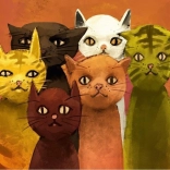 Puzzel kattenteam 500 stukjes