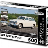 Puzzle RETRO-AUTA Škoda 1202 STW Krankenwagen (1961) – 500 Teile